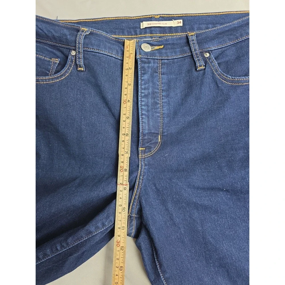 Levi's 312 stretch jeans‎ Shaping Slim fit Women 34 Mid Rise Actual: 38x29